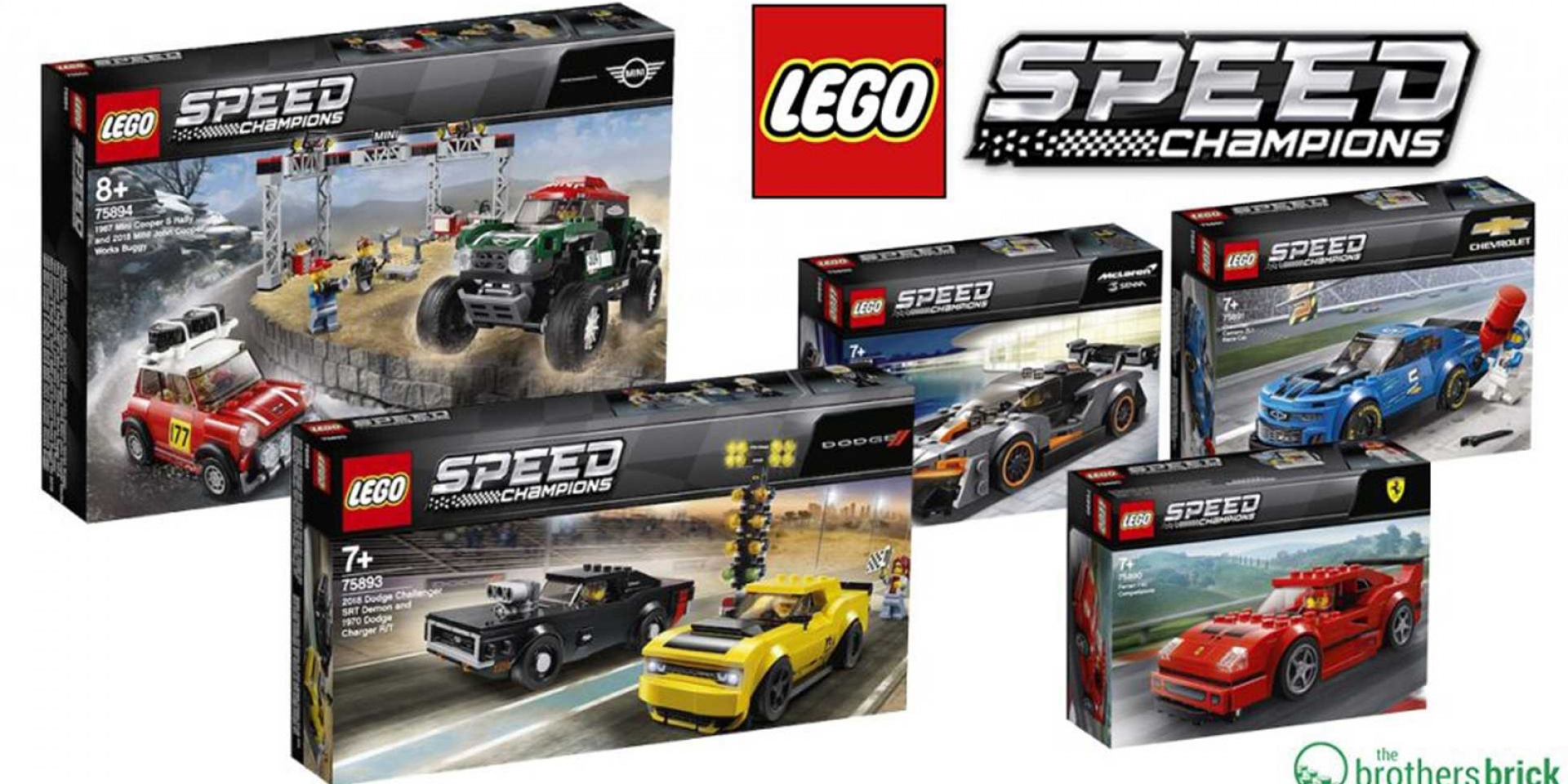 LEGO 2019 Speed Champions新車發表。McLaren Senna、Ferrari F40經典上市