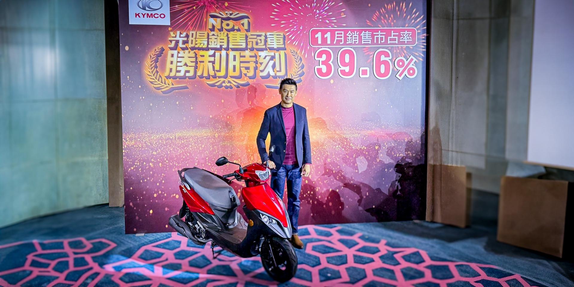 KYMCO 11月市占率39.6%重返冠軍，感謝消費者支持，大地名流、Nice LED加碼補助5000元，最高可享21,300元優惠！