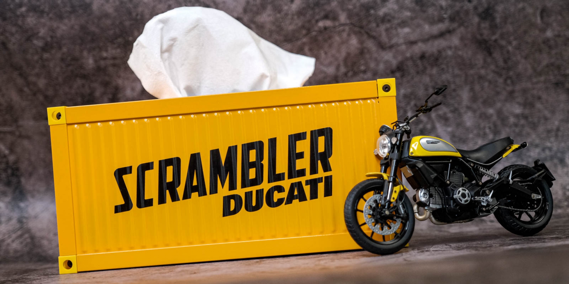 開箱啦 ! Ducati Scrambler 貨櫃面紙盒 集點只送不賣