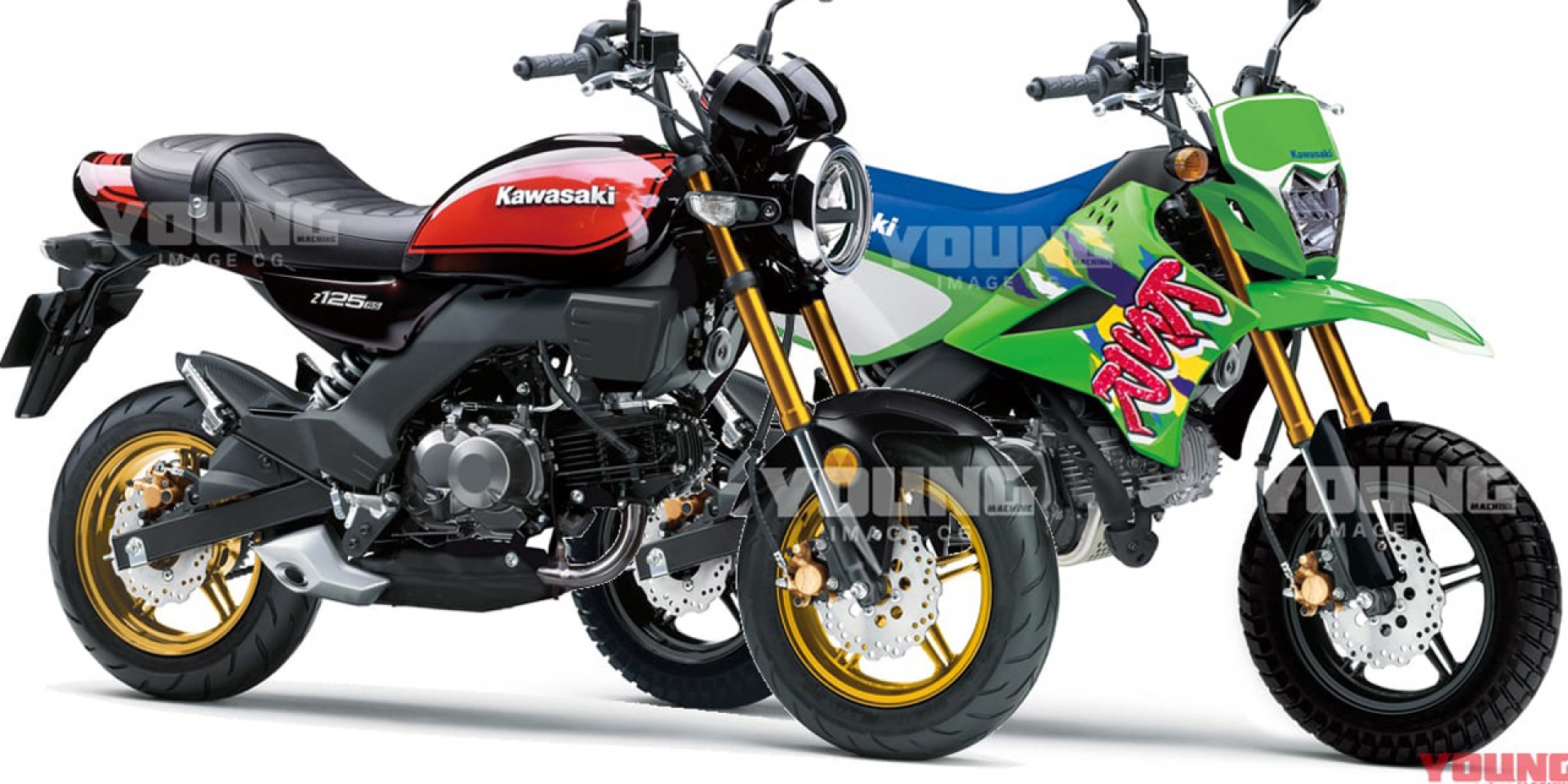 KAWASAKI參戰Fun Bike市場？日媒製作Z125RS＆KSR125預覽圖！