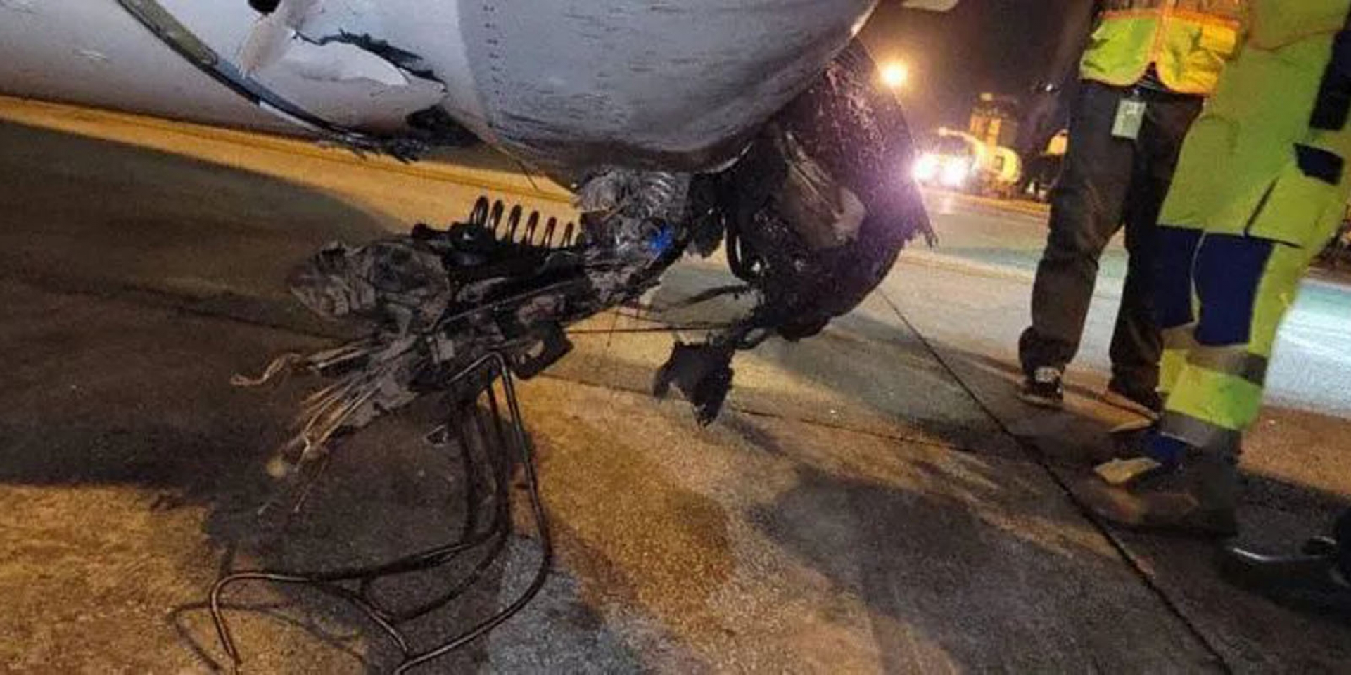 機車撞上客機！非洲幾內亞機場發生超離奇事故
