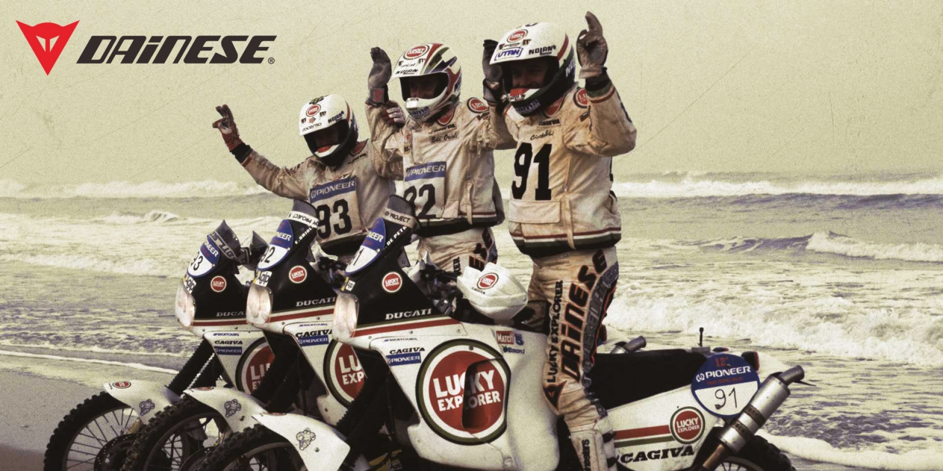 致敬70年代達卡拉力賽。DAINESE Dunes Collection