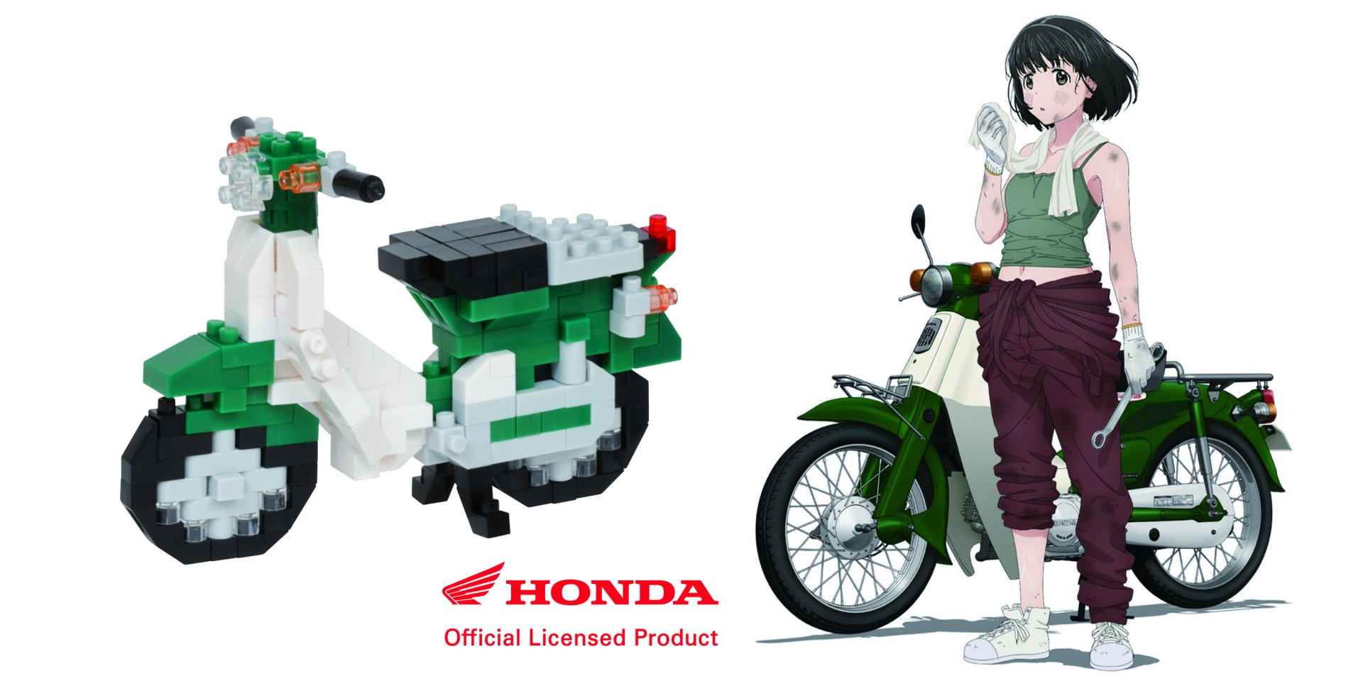 小熊粉照過來！HONDA SUPER CUB Nano Block迷你積木九月上市