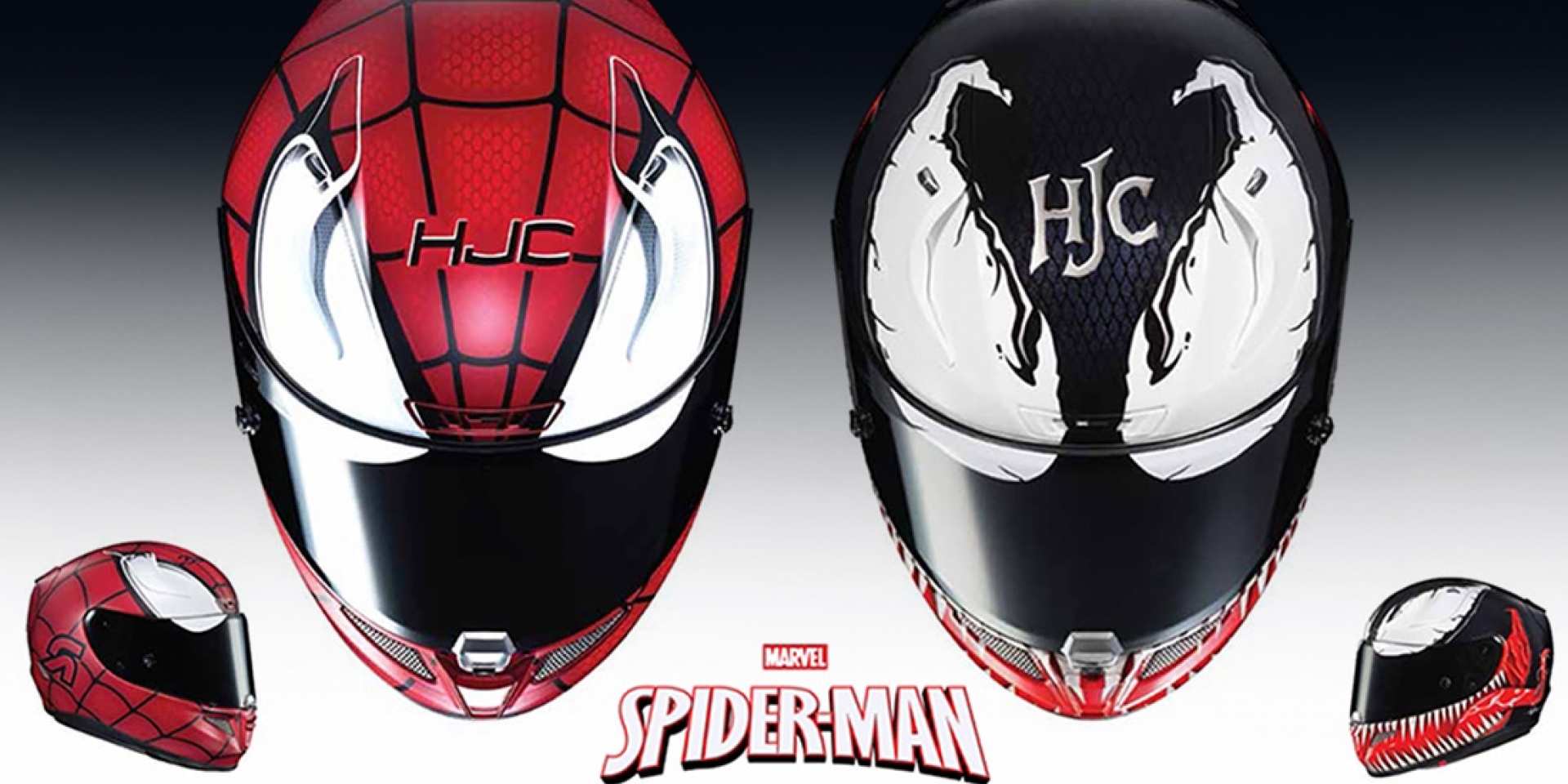 HJC X Marvel 聯名款第二彈。Spiderman彩繪款登場