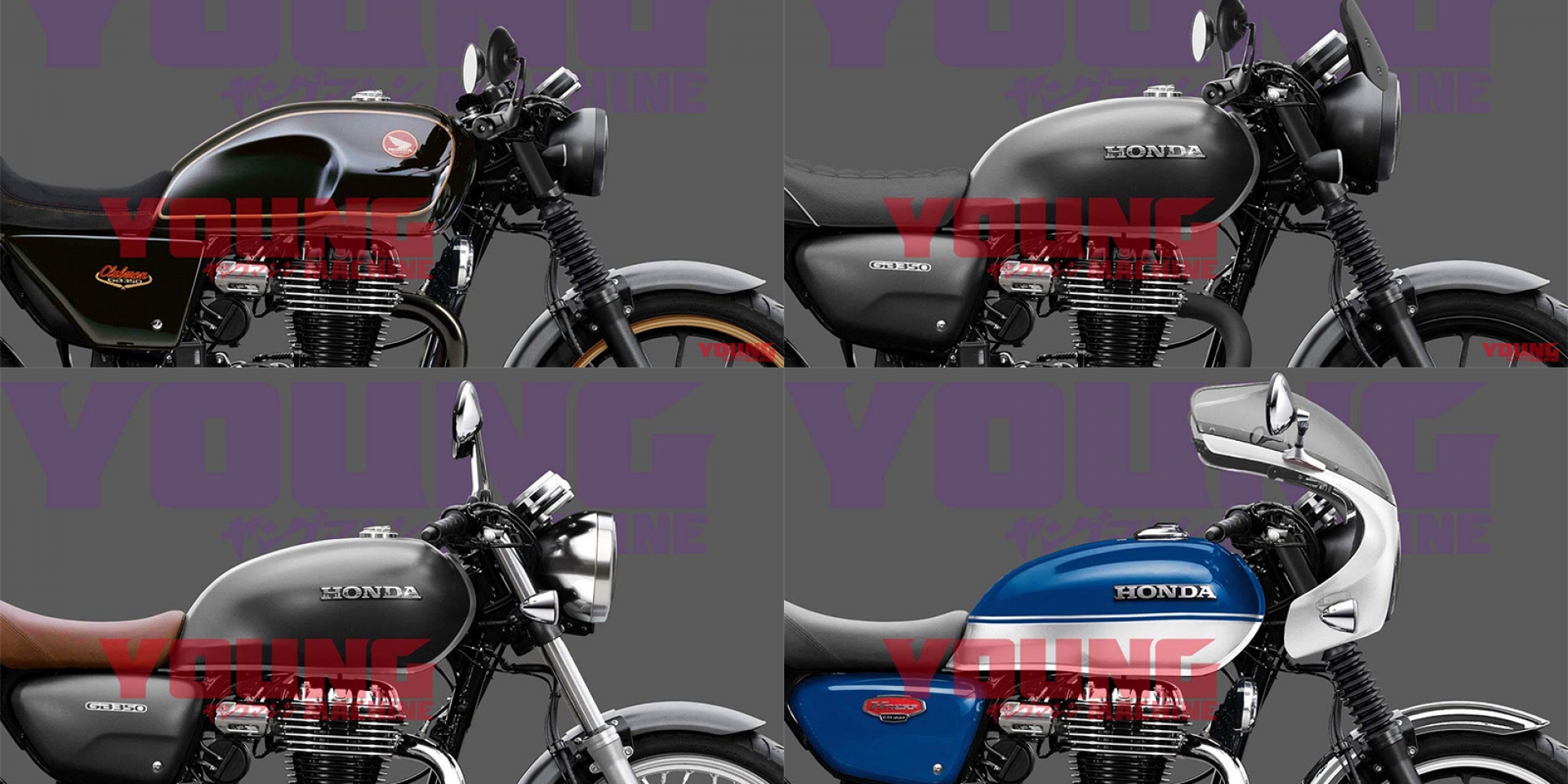 HONDA CB350怎麼改？日媒多種風格紙上改給你看！