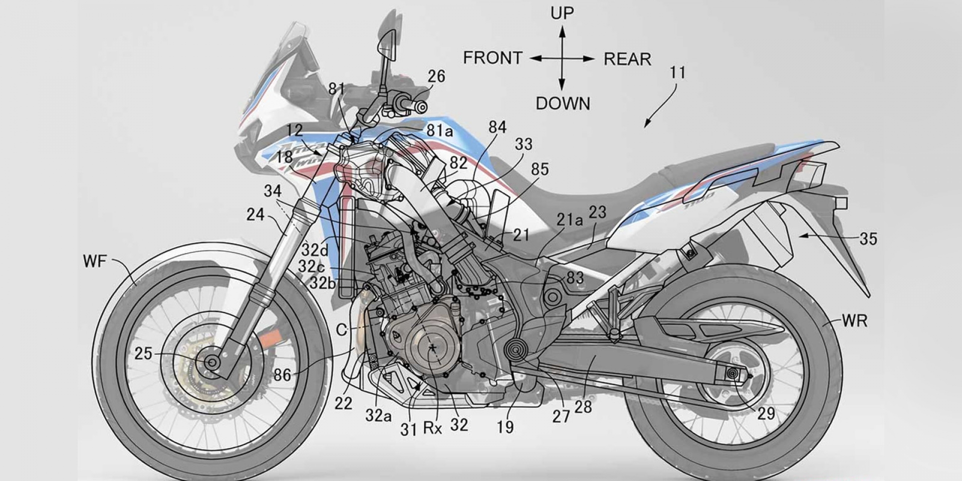 機械增壓非洲雙？HONDA AFRICA TWIN 增壓引擎專利曝光