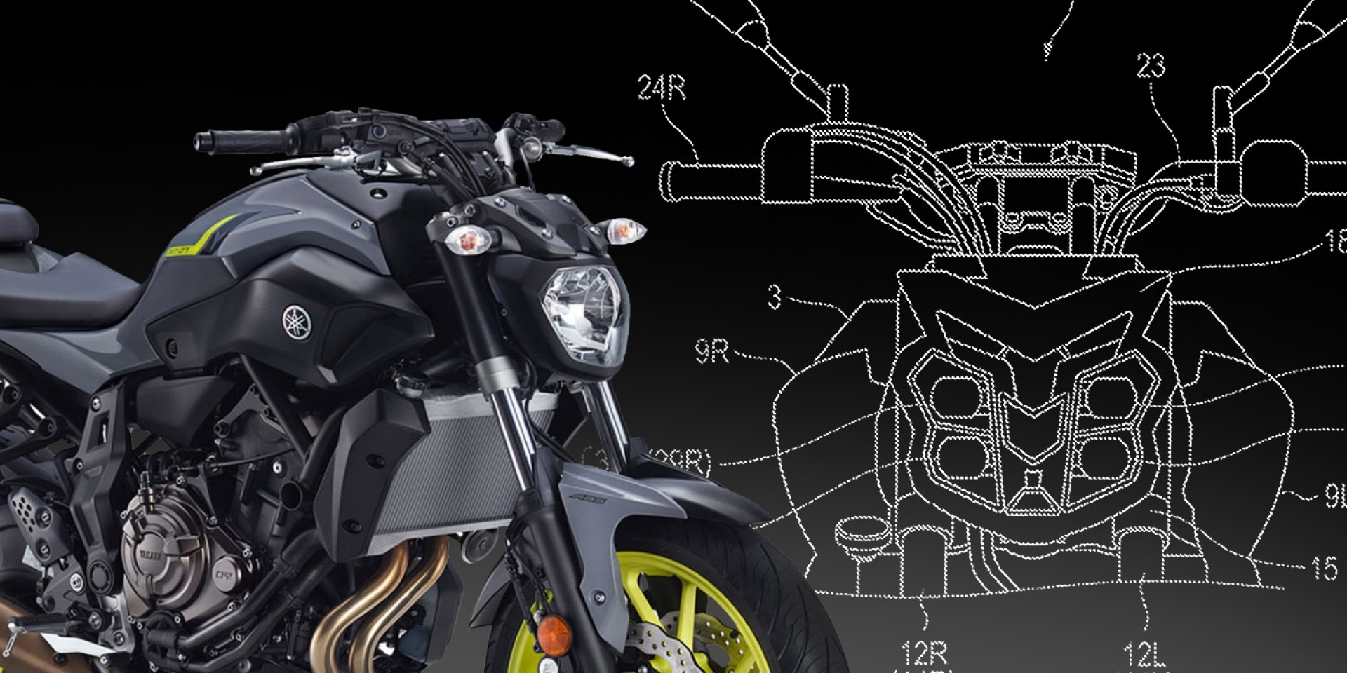 揭露新一代YAMAHA MT-07頭燈設計