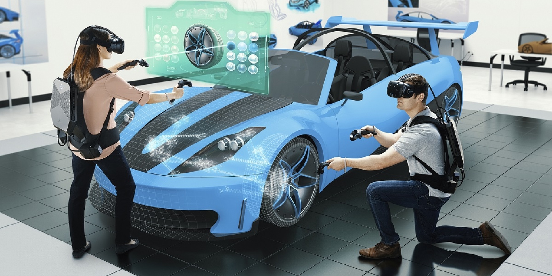車輛設計大未來。HP Z VR虛擬實境背包電腦