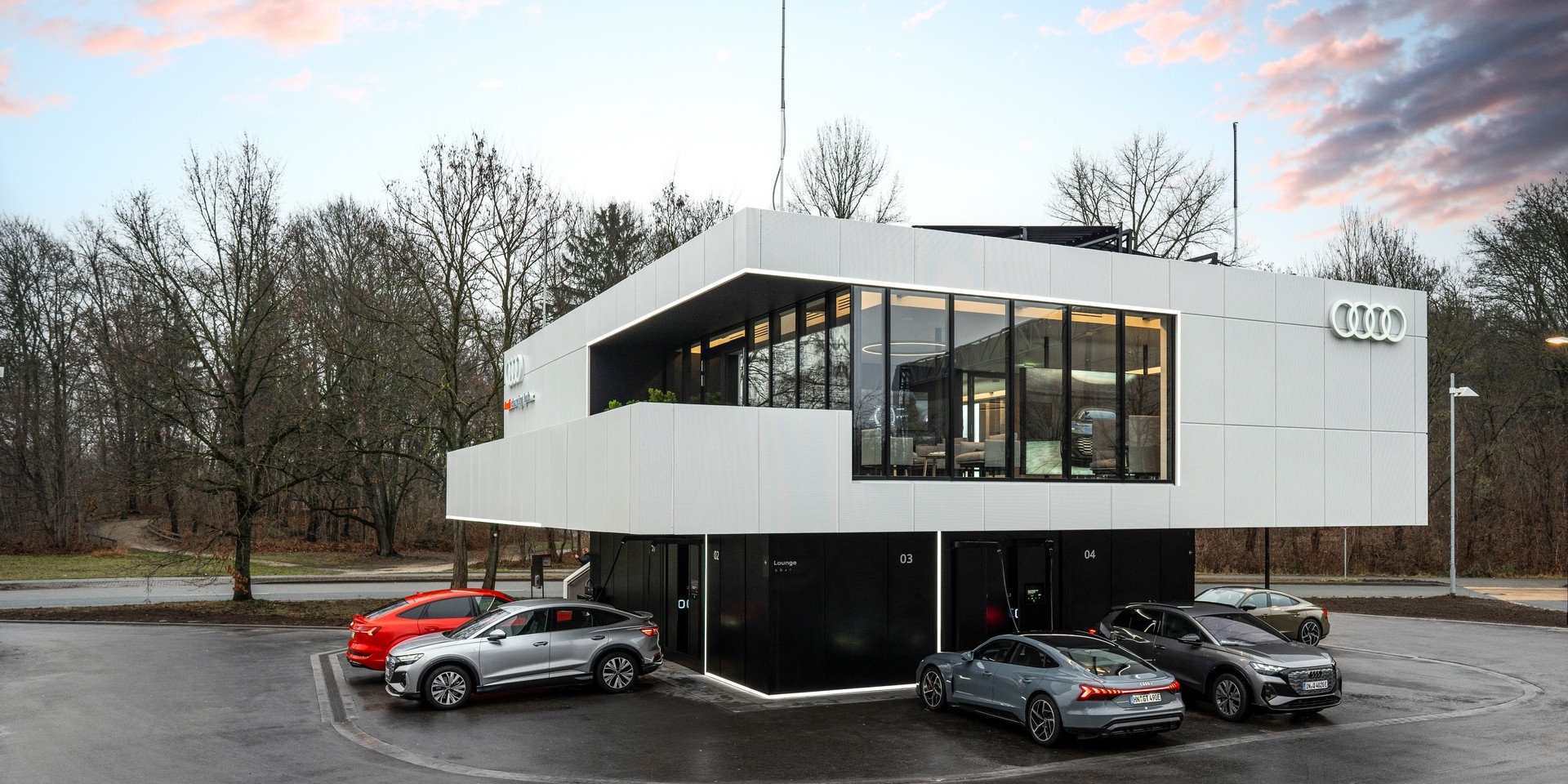 Audi五星級充電中心，提供車主高規格待遇