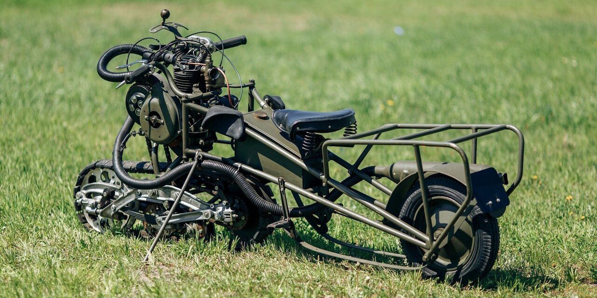 怪騎物語。1937 Mercier Motor Chenille 前驅履帶機車