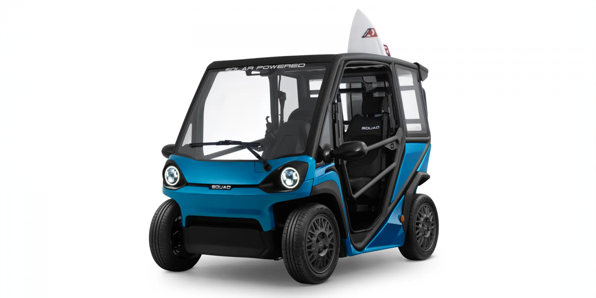 Squad Mobility Solar Buggy：250W太陽能板、100公里續航、3kW馬達、70公里極速的迷你城市電動沙灘車！