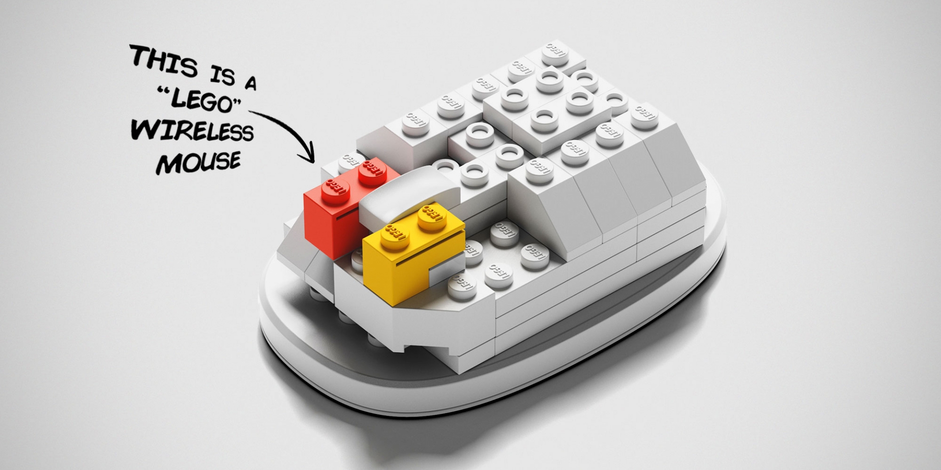 是增添玩味樂趣，還是給手指酷刑？韓國設計團隊打造出「LEGO積木滑鼠」！