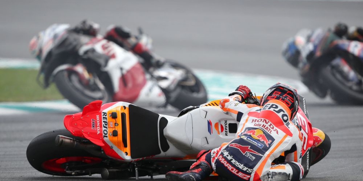 單季摔27次平紀錄！Marc Marquez：這代表我們很努力的在嘗試！