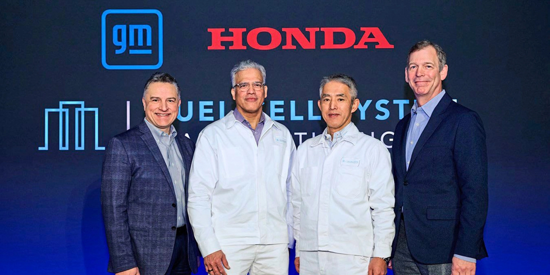 Honda和通用汽車合作成立「氫燃料電池製作有限公司」，降低三分之二成本，致力生產成本合理的氫燃料電池。