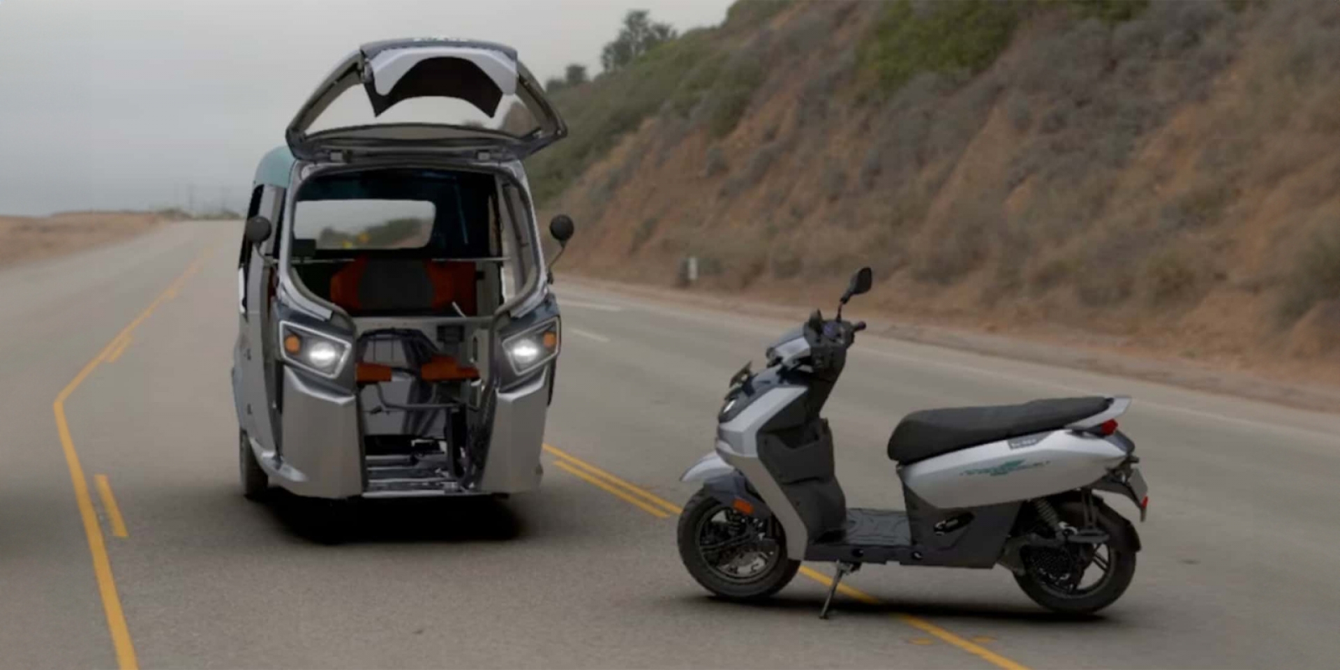 Hero MotoCorp Surge S32 概念車：13.5匹馬力，模組化電動速克達+三輪車混合體！