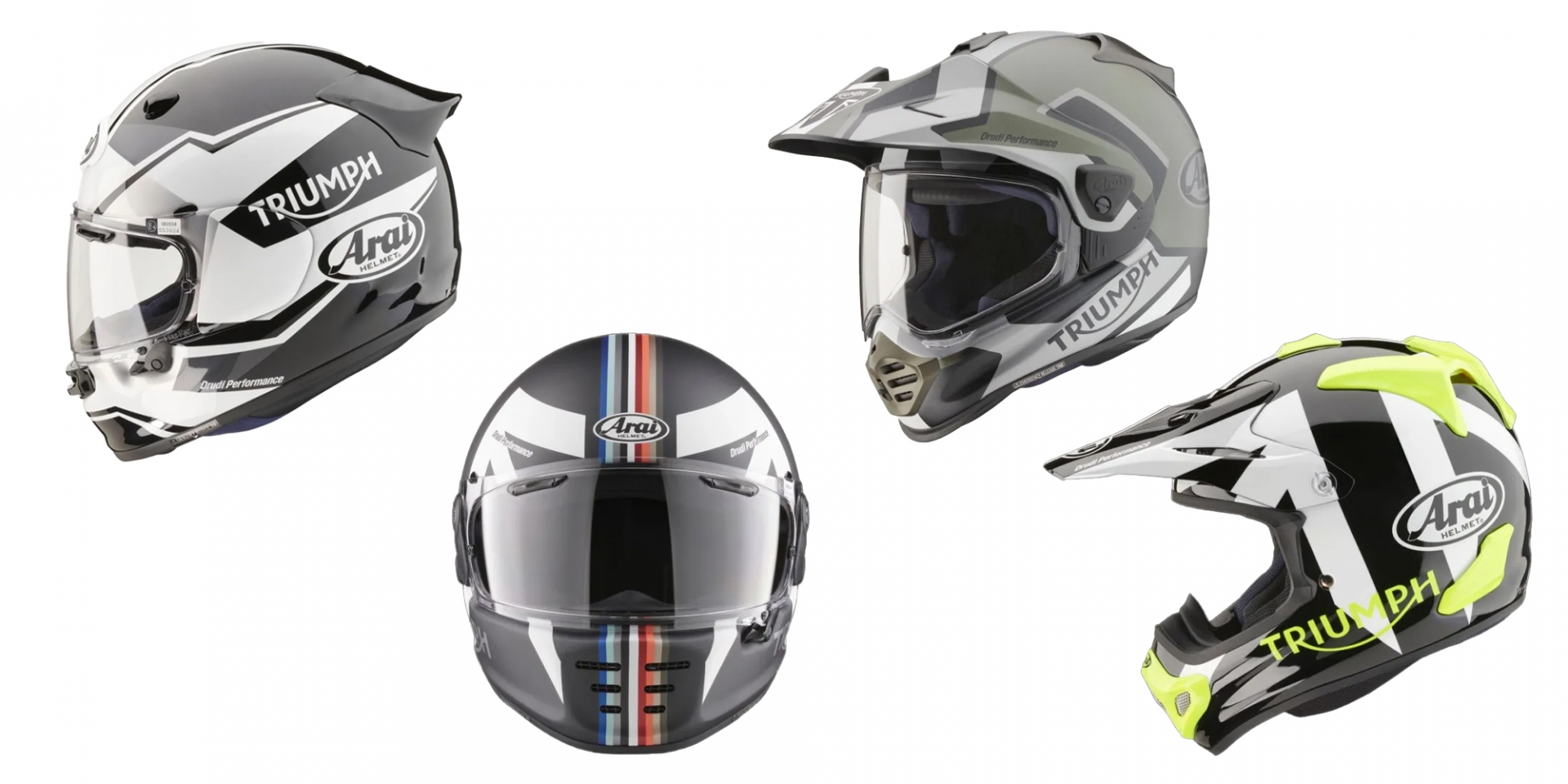 Triumph x Arai 帥氣聯名，四款新安全帽明年夏天登場！ SUPERMOTO8