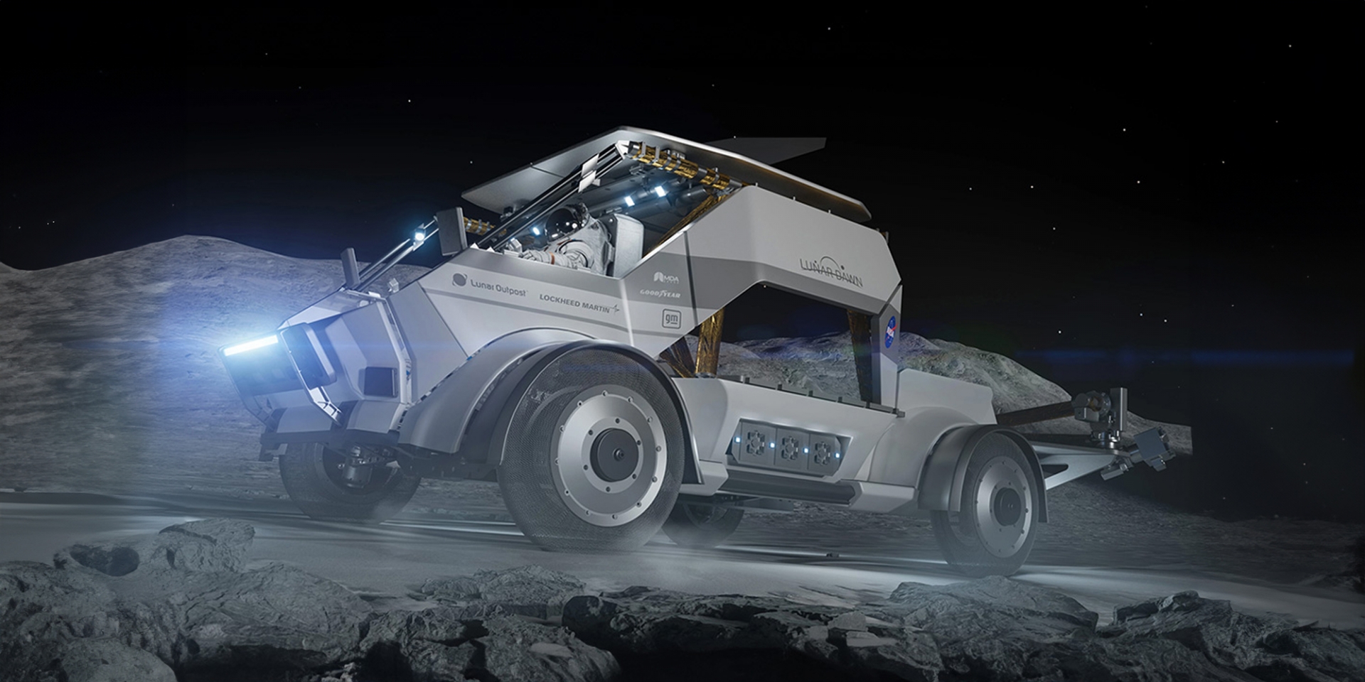 登月夢幻交通工具誕生！ NASA 公佈新式月球探測車