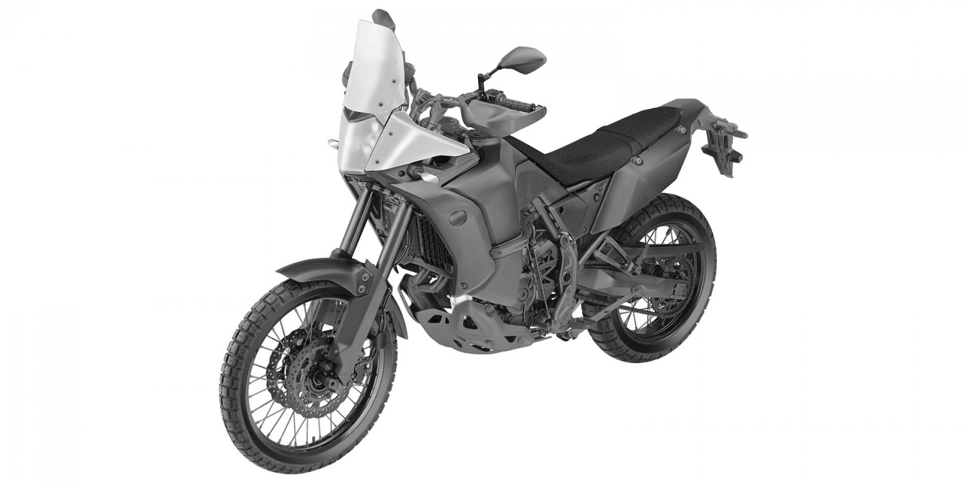 風鏡更寬大、分離式油箱、窄邊框儀表。YAMAHA Ténéré 700 Raid 專利圖曝光！