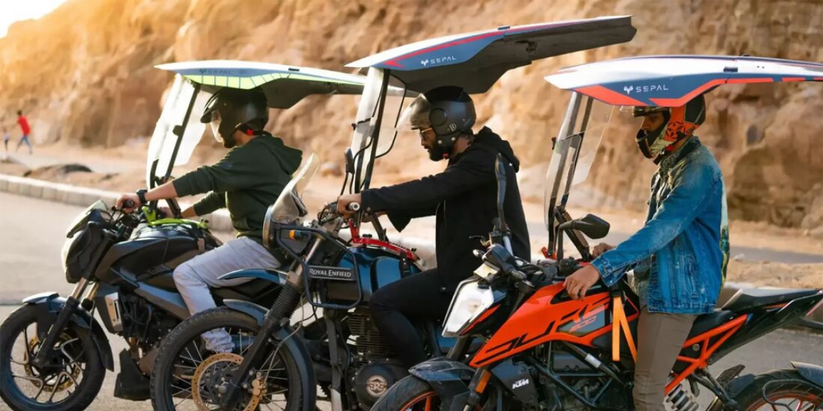 騎車不怕風雨來！印度公司推出「Sepal Shield 可拆卸摩托車雨罩」