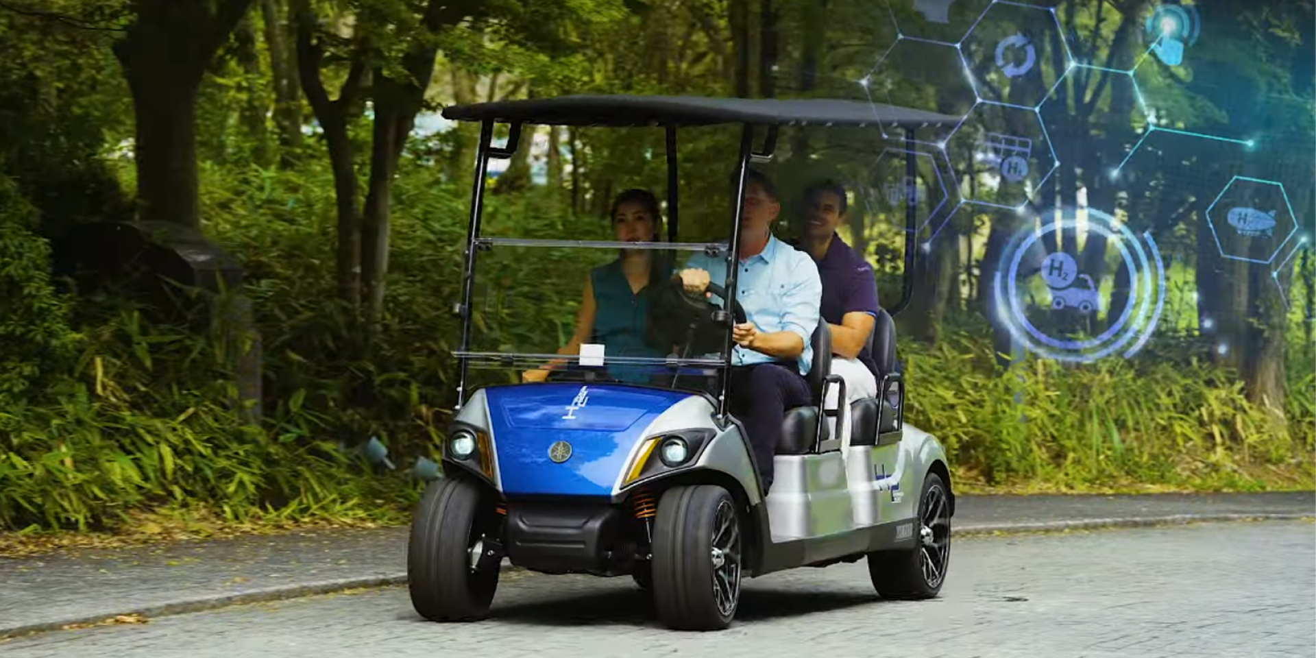 Yamaha 推出首款氫能概念車「Drive H2」高爾夫球車！