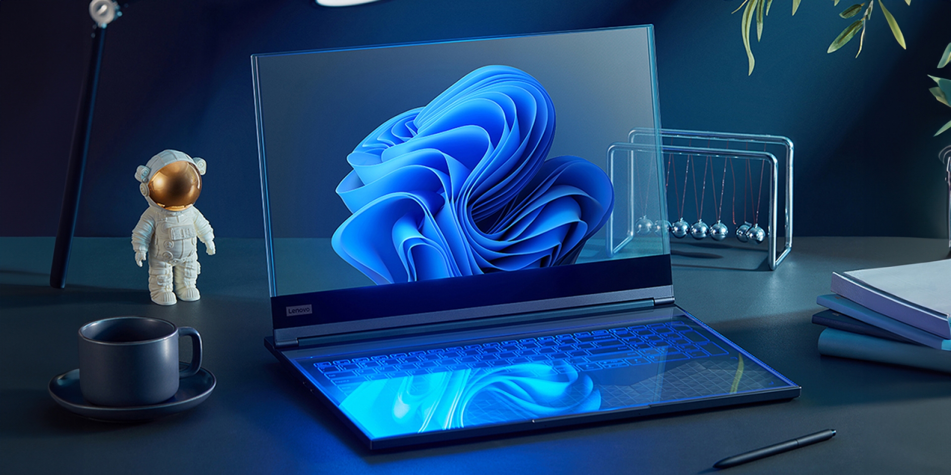 Lenovo ThinkBook Transparent Display Laptop Concept：17.3吋透明螢幕、擴增實境運用、AI物體識別技術搭載的新世代筆電！