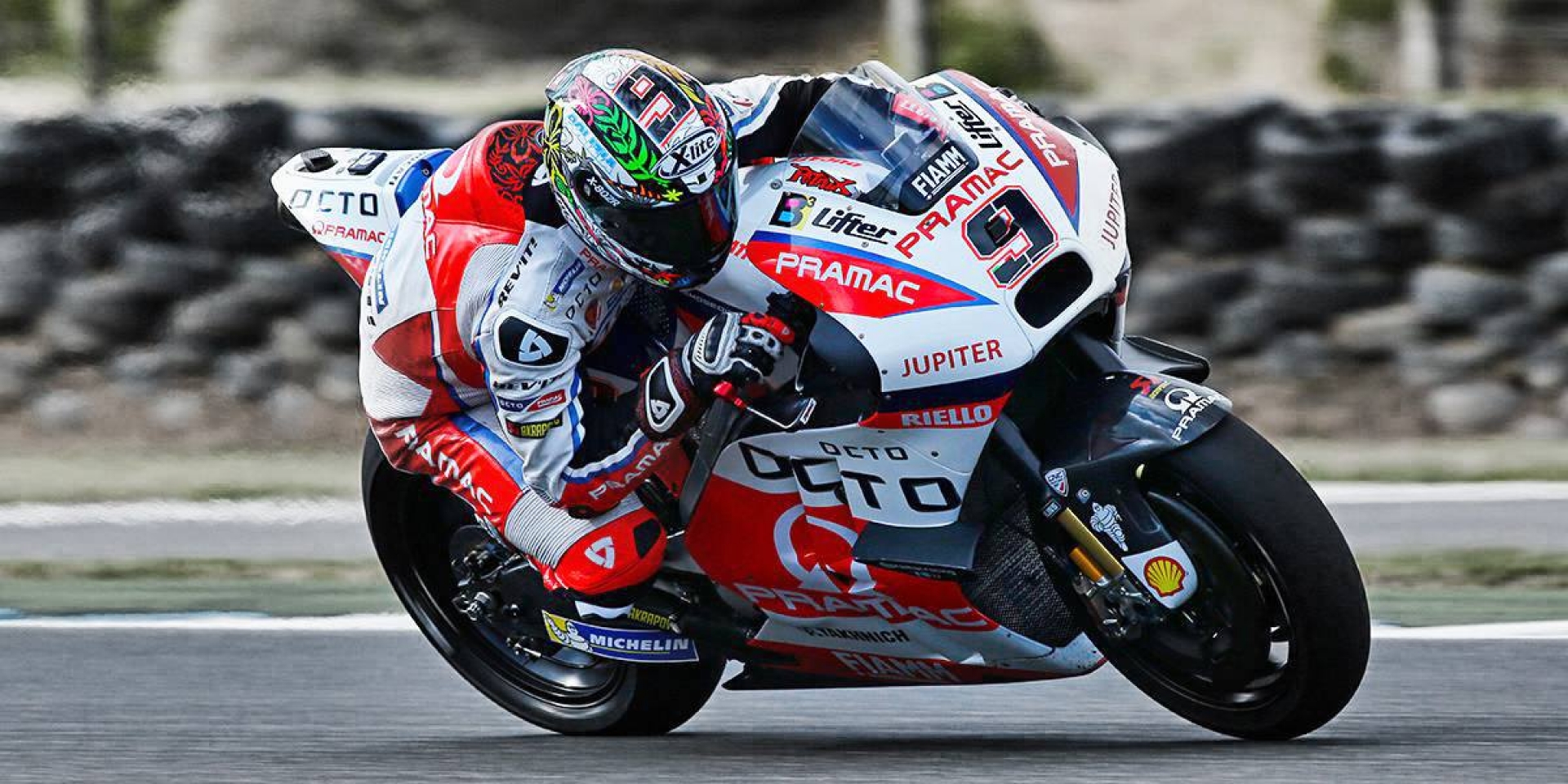 MotoGP澳洲測試第3日。Pramac Racing車手轉倒受傷