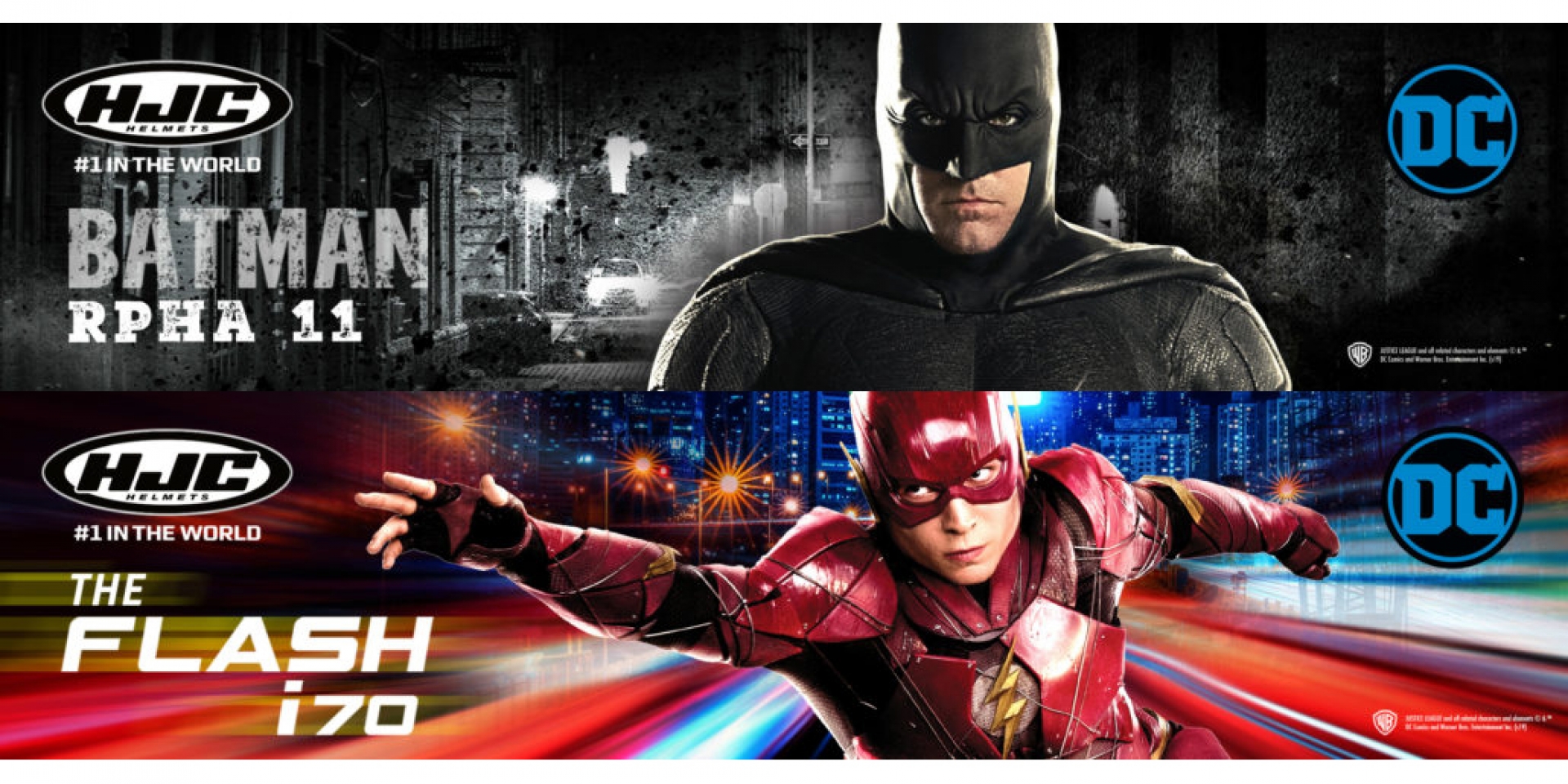 HJC、DC跨界合作，發表正義聯盟超級英雄帽款！