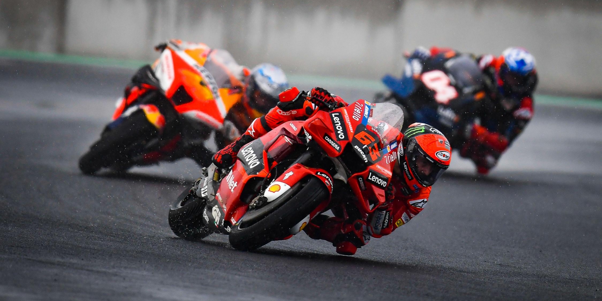 滿頭問號，只拿一分！Francesco Bagnaia：我以為雨戰會很有優勢，但我完全找不到抓地力！