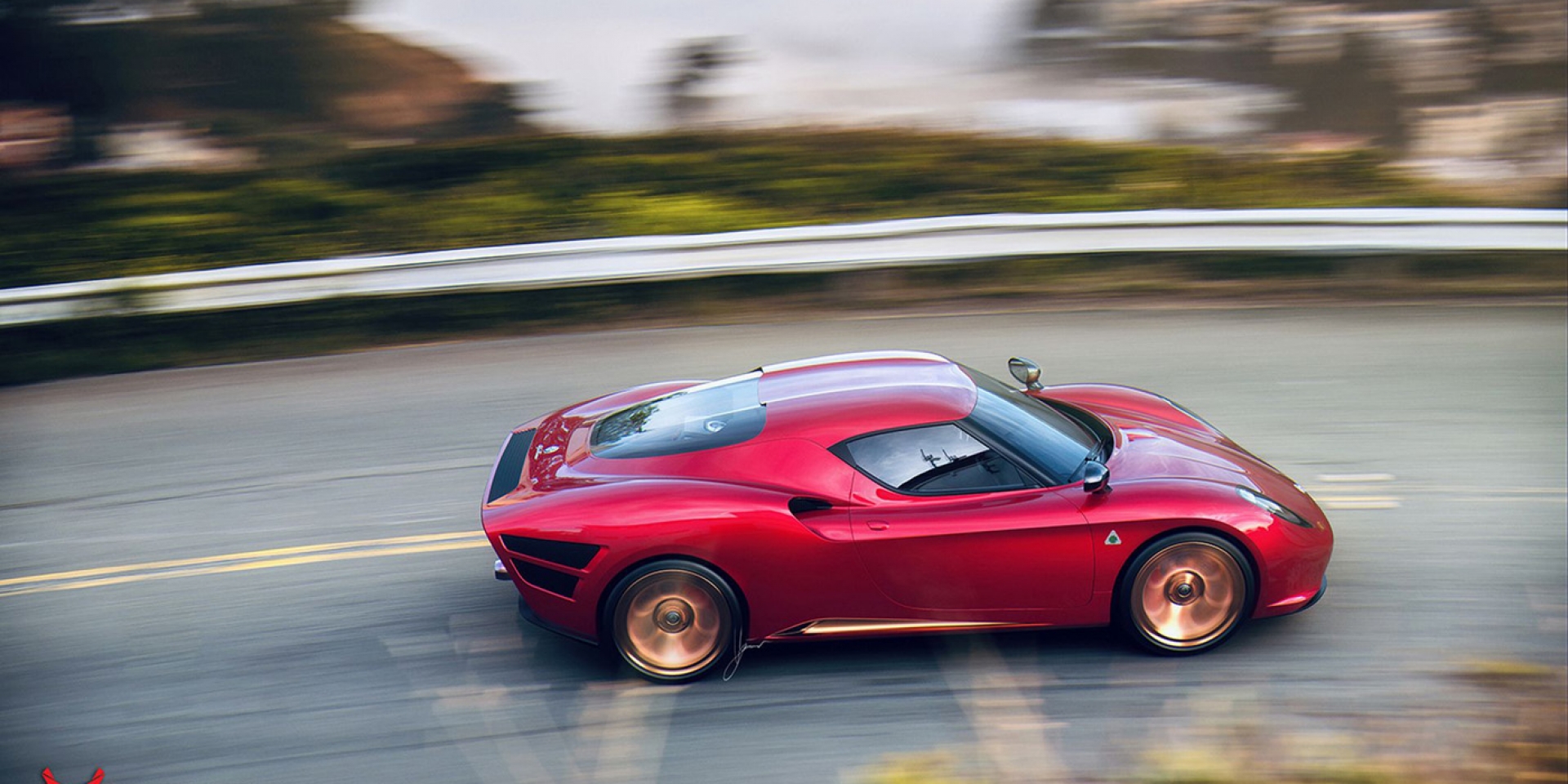 重新詮釋Alfa Romeo 4C造型，打造出全新車款Nivola
