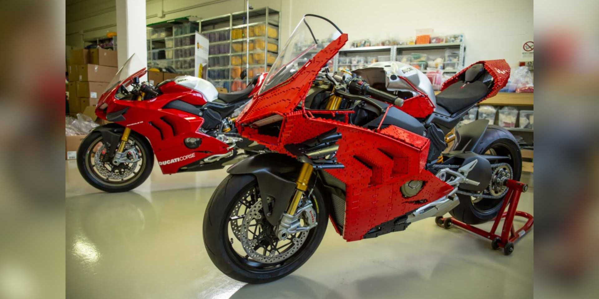 1：1的超大玩具！樂高版本Ducati Panigale V4 R！