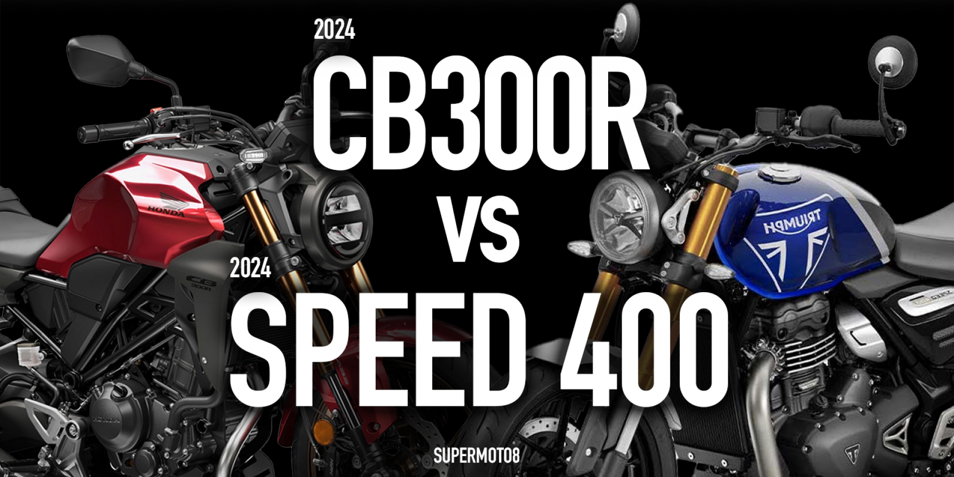 黃牌復古街車之戰。TRIUMPH SPEED 400 vs HONDA CB300R紙上PK !