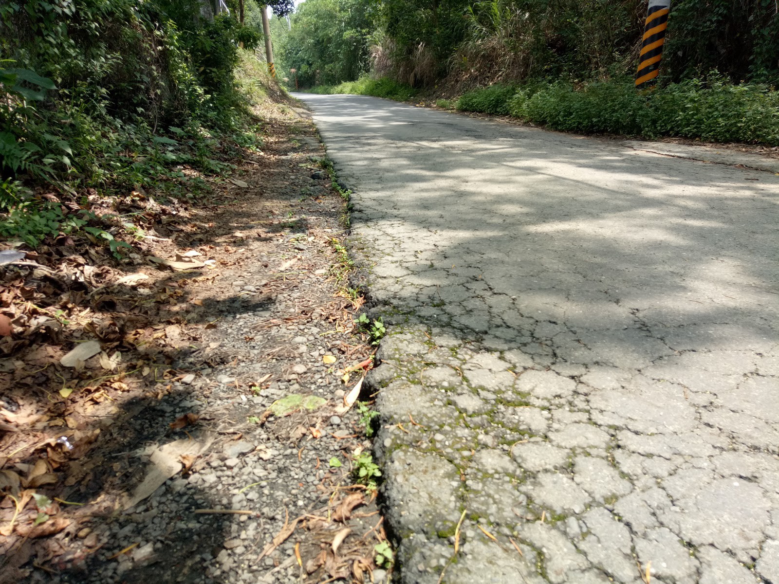 台灣道路熟悉的景象之一，就是坑坑疤疤的優質路面